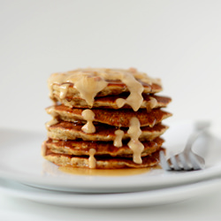 PB Flaxseed Pancakes