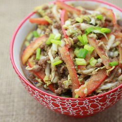 Mongolian Beef with Peppers