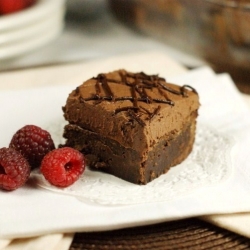 Raspberry Truffle Brownies