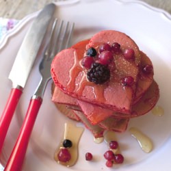 Red Heart Pancakes