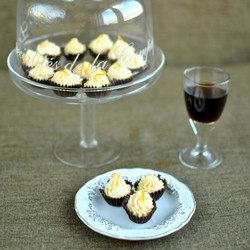 Chocolate Cups with Orange Custard