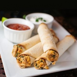 Baked Chicken Taquitos