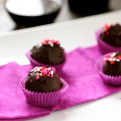 Chocolate Red Wine Truffles