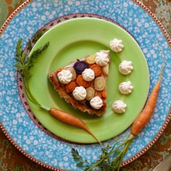 Roasted Rainbow Carrot Tart