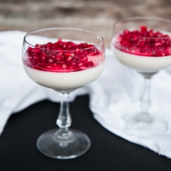 Panna Cotta with Pomegranate