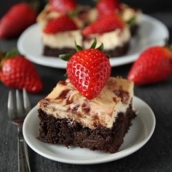 Strawberry Cheesecake Brownies