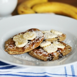 Banana Chocolate Chip Pancakes