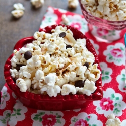 Chocolate Chip Coconut Popcorn