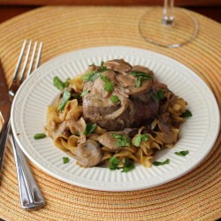 Filet Mignon with Stroganof Sauce