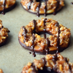 Homemade Samoas Girl Scout Cookies