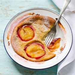 Coconut and Plum Clafoutis