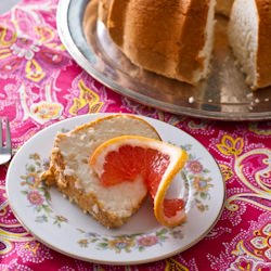 Grapefruit Angel Food Cake