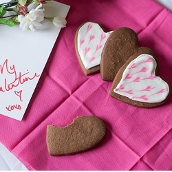 Chocolate Valentine Cookies