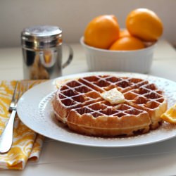 Meyer Lemon Buttermilk Waffles