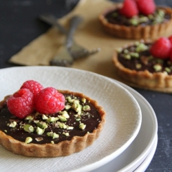 Dark Chocolate Raspberry Tartlets