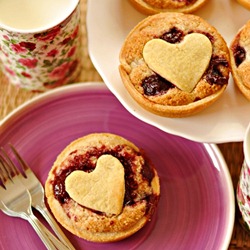 Cherry Almond Cakes