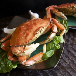 Herb and Garlic Steamed Crab