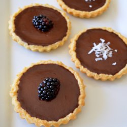 Mini Chocolate Tarts with Coconut