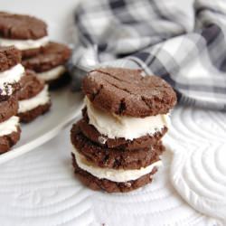 Cream-Filled Chocolate Sandwiches