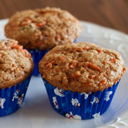 Whole Wheat Carrot Raisin Muffins