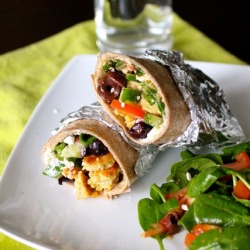 Greek Salad Tempeh Wraps