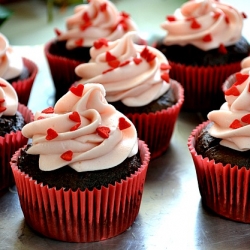 Chocolate Strawberry Cupcakes