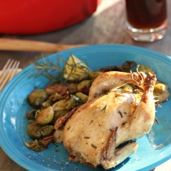 Cornish Game Hen & Brussels Sprouts