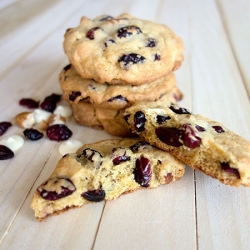 White Chocolate & Cranberry Cookies