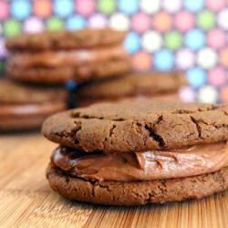 Double Chocolate Cookie Sandwiches