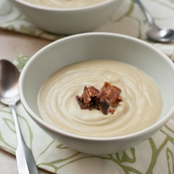 Smoky Romanesco Celery Root Soup