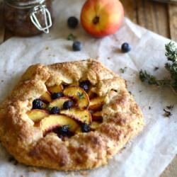 Rustic Peach and Blueberry Galette