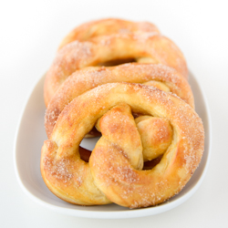 Hot Soft Cinnamon Pretzels