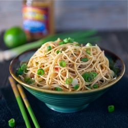 Noodles w/ Peanut-Lime Vinaigrette