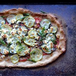 Veggie Goat Cheese Flatbread