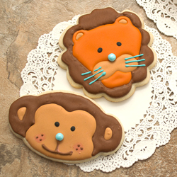 Lion and Monkey Cookies