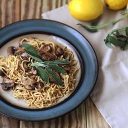 Mushroom Sage Brown Butter Pasta