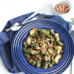 Roasted Brussels Sprouts w/ Avocado