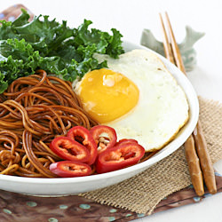 Lo Mein with Kale and Egg