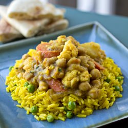 Golden, Curried Vegetable Stew