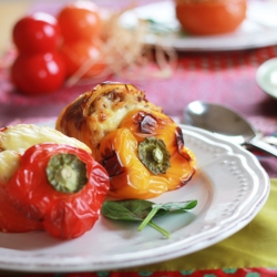 Stuffed Tomatoes and Peppers