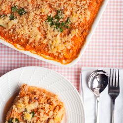 Low Carb Spaghetti Cheese Bake