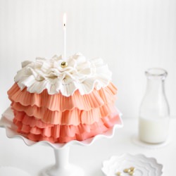 Strawberry Ruffle Cake