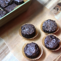 Brown Butter Brownies with Caramels