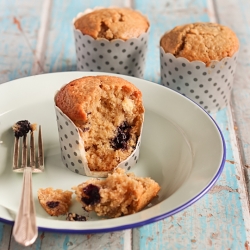 Blueberry White Choc Lime Muffins