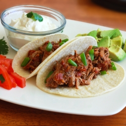 Tinga Poblana Pulled Pork Tacos