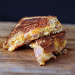 Scrambled Ham & Egg Grilled Cheese