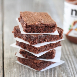 Easiest Nutella Brownies