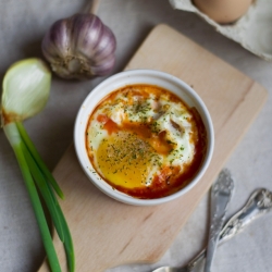 Baked Eggs with Feta