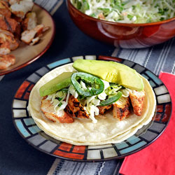 Creole Chicken Spicy Slaw Tacos