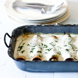 Creamy Chicken Enchiladas